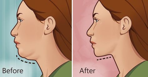 There are muscles in your chin—work them out to increase their ability to hold the fat and skin in place. Double Chin Exercises, Reduce Double Chin, Chin Exercises, Double Menton, Slim People, Slimmer Face, Double Chin, Sagging Skin, Quick Workout