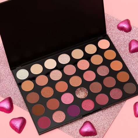 Morphe’s Instagram photo: “let's get it on! Take 30% OFF our 35XO Natural Flirt Artistry Palette for the day of love. 💘✨ use code: TAKE30 on morphe.com (US/CA/AU)…” Dramatic Eyes, Coding, Let It Be, Makeup, Instagram Photo, Beauty, Color