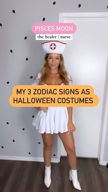 ✨leah “L” knauer 💕🔮 spelle woods✨ on Instagram: "Tbh nothing is scarier than a Gemini 🤣🤣🤣 jk jk (or am I???) 🕷👻 Do this trend and tag me in it! I’d love to see your 3 signs as Halloween costumes" Gemini Halloween Costume, Pisces Moon, D Love, See You, Halloween Costume, Zodiac Signs, Halloween Costumes, Signs, Halloween