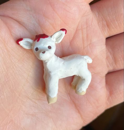 polymer clay cheesecake goat Goat Kidding, Fondant Animals, Kawaii Diy, Clay Stuff, Jewelry Purple, Clay Baby, Cute Polymer Clay, Clay Charms, Air Dry Clay