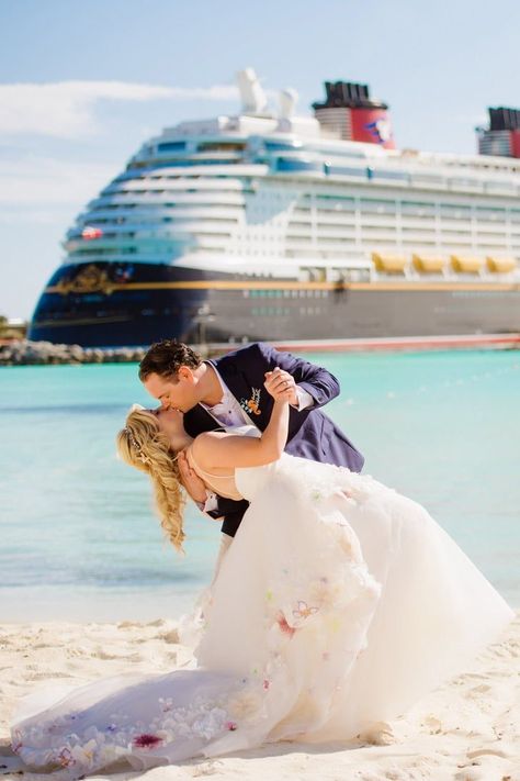 Carnival Cruise Wedding, Disney Cruise Wedding, Cruise Ship Wedding, Honeymoon Cruise, Disney Wedding Theme, Disney Weddings, Disney Fairy Tale Weddings, Couple Shots, Cruise Wedding