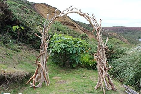 Driftwood Wedding Arch, Driftwood Wedding Arches, Driftwood Arch, Driftwood Garden, Arches Wedding, Driftwood Wedding, Inspiring Gardens, Ceremony Florals, Diy Wedding Arch