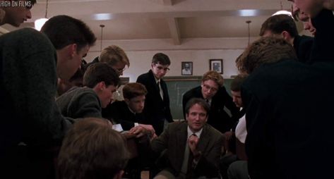 50s Teenagers, Fatherly Advice, Society 1989, Josh Charles, Robin Williams Quotes, Sean Leonard, Oh Captain My Captain, Parenting Videos, Movie Shots