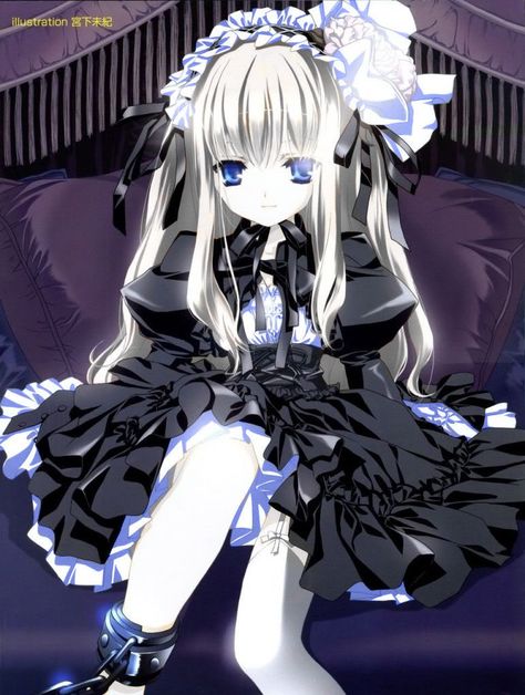 Gothic anime Lolita dress Anime Goth, Moe Anime, Dead End, Gothic Anime, Old Anime, Diabolik Lovers, Dark Anime, Gothic Lolita, An Anime