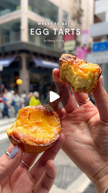 BRENDA | Vancouver & Recipe Foodie on Instagram: "My favourite egg tart spots in Hong Kong

📍: Tai Cheong Bakery (cookie crust egg tart): 35號 Lyndhurst Terrace, Central, Hong Kong
📍: @bakehousehk (sourdough egg tart) - 5 locations: Wanchai • Soho • TST • Stanley • Causeway Bay
📍: @kfchk (Macau’s Margaret’s Café e Nata): All locations
📍: Honolulu Cafe (Flaky egg tart): Luen Sen Mansion, Hennessy Rd, Wan Chai
📍: @ taion_coffee_and_tea (Modern egg tarts)830 Canton Road, Yau Ma Tei
📍: Sai Kung Bakery: G/F, 6-7 Kam Po Court, 2 Hoi Pong Square, Sai Kung
📍: Ceylon (flaky egg tarts): 77 Parkes St, Jordan (not in video)

🔖 Save this for your next Hong Kong trip!

#eggtart #蛋撻 #KFC #hkfood #hongkongfood #hongkongtravel #hongkong #discoverhongkong #portugeseeggtart #Bakehouse #hkig #hkfoodie Hong Kong Egg Tart, Sai Kung, Wan Chai, Causeway Bay, Hong Kong Food, Egg Tart, Hong Kong Travel, Cookie Crust, Foodie Recipes