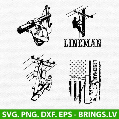 Lineman Tattoos, Lineman Svg, Journeyman Lineman, Htv Projects, Dark Phone Wallpapers, Wood Craft, Stone Carving, Svg Files For Cricut, Svg Cuts