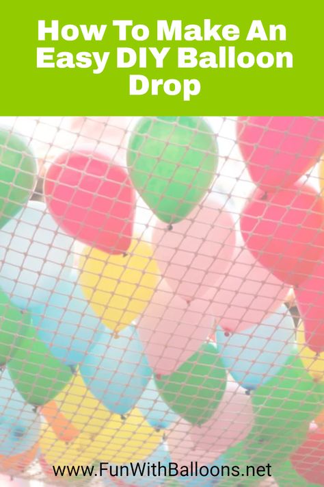 🎈✨ Ready to add some excitement to your next celebration? Learn how to create your very own DIY Balloon Drop with our step-by-step guide! 🎉🙌 Whether it's a birthday bash, New Year's Eve party, or just a fun get-together, this colorful and eye-catching decoration is sure to wow your guests. 🌟💃 How To Make A Balloon Drop New Years Eve, Ballon Drop Diy New Years, Diy Balloon Drop Easy, Diy Balloon Drop New Years, Indoor Balloon Decoration, Balloon Drop New Years Eve, Balloon Drop Diy, Diy Balloon Drop, Balloon Avalanche