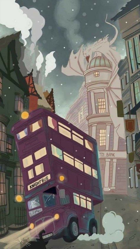 Photo Harry Potter, Fanart Harry Potter, Poster Harry Potter, Knight Bus, Imprimibles Harry Potter, Art Harry Potter, Wingardium Leviosa, Ring Planner, Harry Potter Background