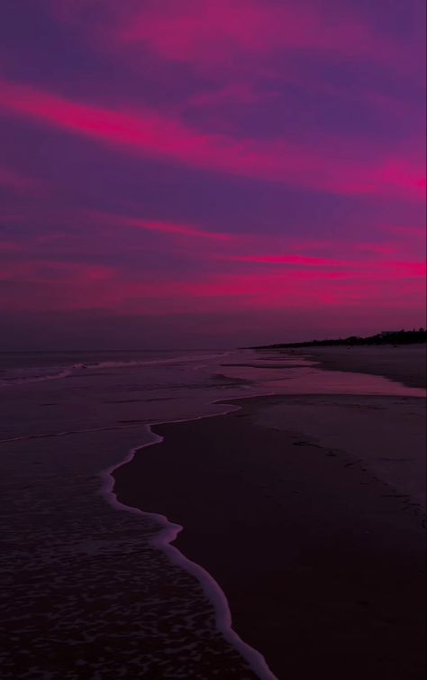 Purple Sunset Aesthetic Wallpaper, Purple Hour Aesthetic, Dark Purple And Pink Aesthetic Wallpaper, Pink Night Sky, Purple Hour, Hot Pink Sunset Wallpaper, Purple View Nature, Pink Hour, Magenta Sunset