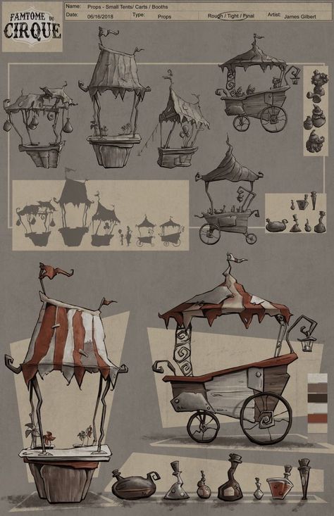 Carnival Concept Art, Circus Environment, Prop Design Concept Art, Cute Concept Art, Prop Concept Art, Concept Art Props, Circus Artwork, 3d Concept Art, Prop Concept