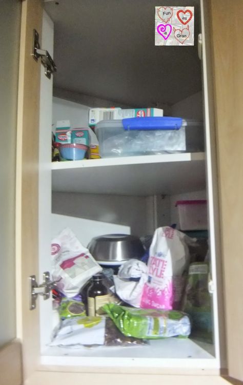 #ad One particular kitchen cupboard, we all have them, here is my messy to tidy Grandparenting, Kitchen Cupboard, Crochet Dog, Kitchen Cupboards, Knitting Crochet, Days Out, Medicine Cabinet, Dog Walking, Bathroom Medicine Cabinet