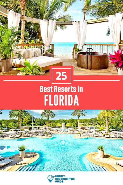 25 Best Resorts in Florida Best Resorts In Florida, Resorts In Florida, Best Beaches In Florida, Florida Resorts, Grand Hyatt, Family Destinations, Budget Hotel, Best Resorts, Florida Vacation