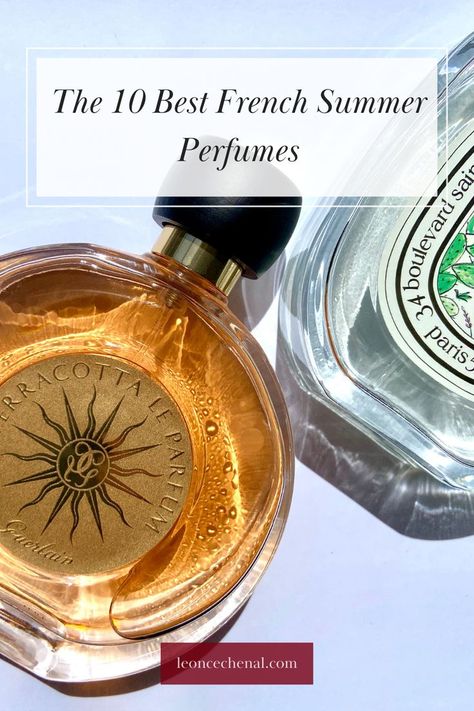 Best Summer Perfumes, Summer Perfumes, Perfume Names, Summer Perfume, Perfume Jewelry, French Summer, Fragrances Perfume Woman, French Perfume, Perfume Collection Fragrance