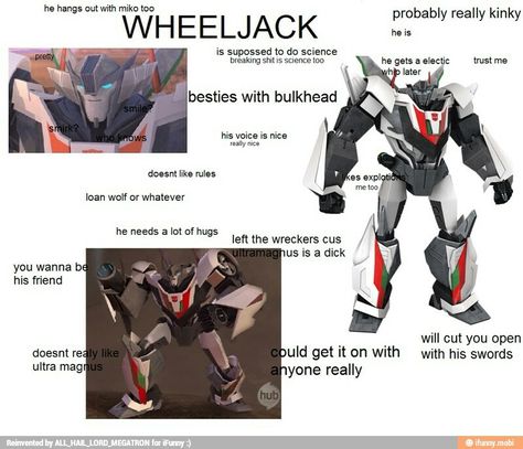 Wheeljack is like the bottle of whisky that will wreck you in the morning but you drank him like a man threading through deserts anyway Wheeljack X Starscream, Ultra Magnus X Wheeljack, Starscream X Wheeljack, Transformers Prime Wheeljack, Wheeljack Tfp, Leyla Core, Tfp Funny, Transformers Art Design, Ultra Magnus