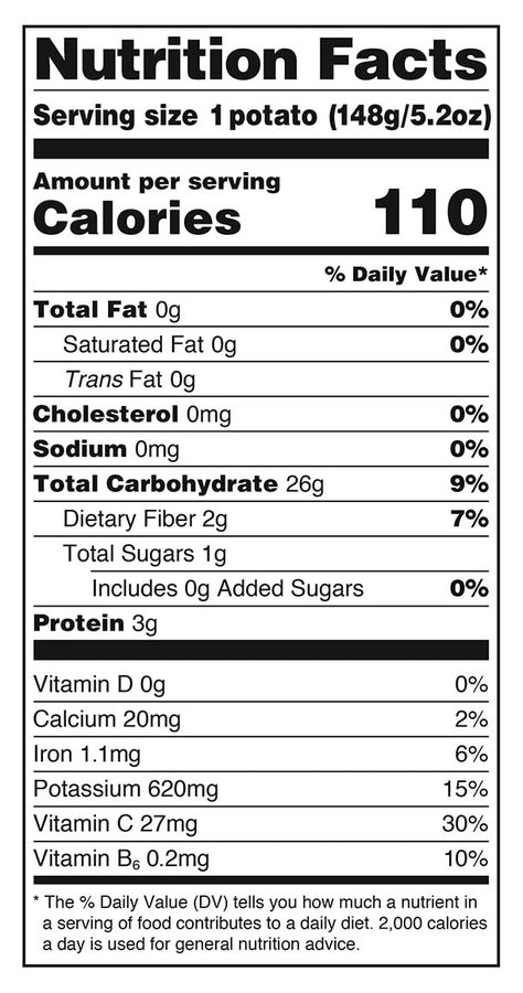 Sweet Potato Health Benefits, Potato Nutrition Facts, Nutrition Facts Design, Idaho Potatoes, Brown Spots Removal, 카드 디자인, A Potato, Nutrition Labels, Red Potatoes