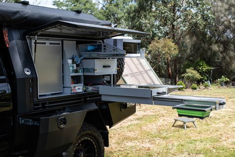 Our GCI Traytec Canopy - Aussie Destinations Unknown Truck Canopy Camping, Ute Camping, Hilux Camper, Custom Ute Trays, Canopy Camping, Truck Canopy, Ute Canopy, Offroad Vehicle, Ute Trays