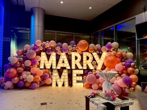 Marry Me Backdrop, Christian Wedding Ceremony, Wedding Proposal Ideas, Dream Proposal, Love Is Real, Proposal Wedding, Romantic Proposal, Wedding Proposals, Balloon Ideas