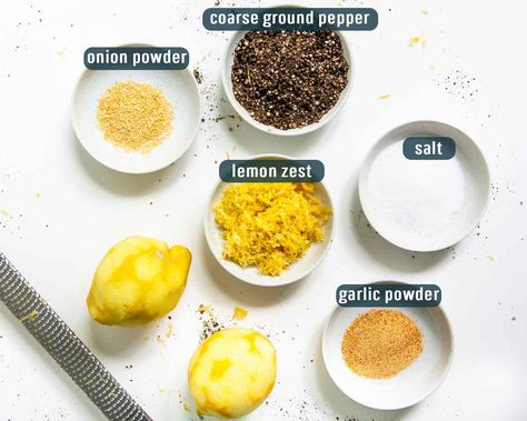 Lemon Pepper Spice Blend, Lemon Pepper Recipes Spices, How To Make Lemon Pepper Seasoning, Diy Lemon Pepper Seasoning, Homemade Lemon Pepper Seasoning, Seasoning Cabinet, Lemon Pepper Seasoning Recipe, Lemon Pepper Rub, Lemon Pepper Marinade