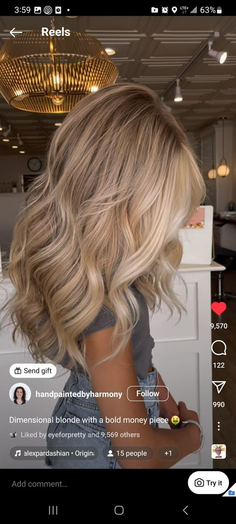 Champagne Blond, Hair Styles For Long Hair, Blonde Hair Colors, Styles For Long Hair, Summer Blonde Hair, Kadeřnické Trendy, Blond Balayage, Beautiful Blonde Hair, Dyed Blonde Hair