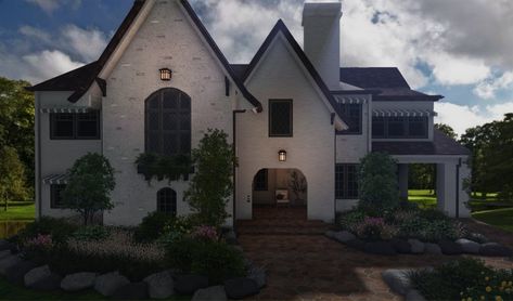 House Inspo Bloxburg, Big Houses Exterior, English Style House, Bloxburg Inspiration, Bloxburg House Builds, Modern Mansions, New Orleans Architecture, Houses Exterior, Cottage Bloxburg