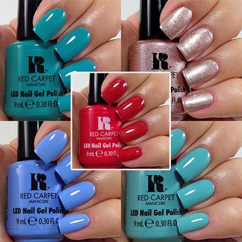 Red Carpet Manicure – New Spring Gel Polish Colors! Gel Manicure Spring, Summer Manicure Designs, Red Carpet Manicure Colors, Gel Polish Swatches, Opi A Red-vival City, Red Carpet Nails, French Manicure Gel Nails, Gel Manicure Designs, Accent Nail Designs