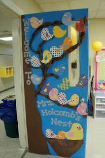 Welcome to the Nest | Community Post: 29 Awesome Classroom Doors For Back-To-School Classroom Door Displays, School Door Decorations, School Doors, Back To School Bulletin Boards, Door Displays, Door Decorations Classroom, Classroom Bulletin Boards, School Bulletin Boards, Bird Theme