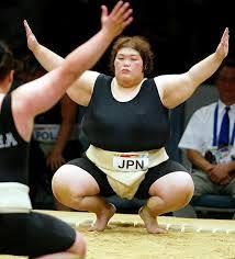 W.O.D. THURSDAY, JUNE 18, 2015  SUMO CINDY 5 PULL UP 10 PUSH UP 15 SDLHP (75/55) ***AMRAP 20:00*** Wrestler Outfit, Women Sumo, French Photography, Feminist Men, Sumo Wrestler, Japan Woman, Fashionable Outfits, Women’s Rights, Body Poses