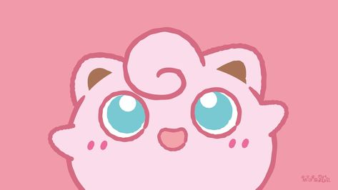 Jiggly Puff Wallpaper, Pink Pokemon Wallpaper, Illustration Hd Wallpaper, Puff Wallpaper, Jigglypuff Art, Pokemon References, Server Pfp, Pokemon Illustration, Jiggly Puff