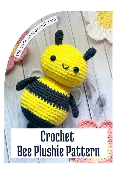 My BEE-autiful Crochet Bee Plushie is the perfect project for any skill level! If you can single crochet in the round, you’re ready to tackle this adorable honey bee pattern. Bees are a sweet gift for any occasion—birthdays, baby showers, or just because! Pair it with my crochet honeycomb blanket for a bee-themed baby shower gift. Click for the free pattern and start crocheting your un-BEE-lievably cute plushie! #CrochetBee #AmigurumiBee #CrochetPattern #CrochetGift Amigurumi Bumble Bee, Honey Bee Crochet Patterns, Crochet Amigurumi Bee, Crochet Honeycomb Blanket, Bee Plushie Pattern, Crochet Honeycomb, Crochet Bee Pattern, Crochet Bumble Bee, Honeycomb Blanket