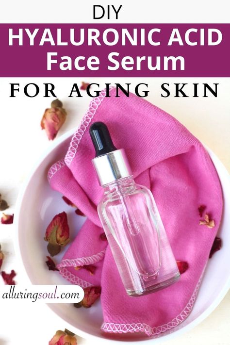 Hyaluronic Acid Serum Recipe, Diy Serum, Face Serums, Diy Anti Aging, Diy Lotion, Hyaluronic Serum, Baking Soda Shampoo, Diy Products, Skin Dryness