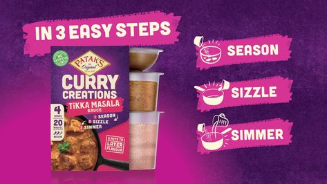 DesignHawk Creates Brand and Packaging Design for Patak's Curry Magic - World Brand Design Society Photography Shoot, Tikka Masala, Curries, Design Student, Digital Graphics, Creating A Brand, Design Agency, Photography Products, Brand Design