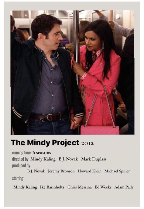 Mark Duplass, Project Poster, Chris Messina, Minimal Posters, Mindy Project, The Mindy Project, Mindy Kaling, Polaroid Poster, Movie Poster Wall