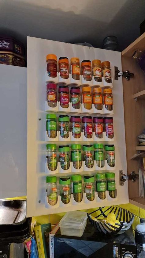 Spice Rack for inside cupboard by makerbotstuff - Thingiverse Inside Cupboard, Cupboard Doors, Bath House, Spice Rack, Cupboard, Doors, Shelves, Design