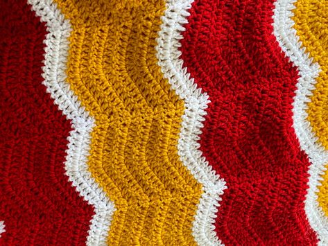 Kc Chiefs Crochet Blanket Pattern, Chiefs Crochet, Cowboy Crochet, Super Bowl Winners, Gold Chevron, Blanket Patterns, Chevron Pattern, Kansas City Chiefs, Crochet Blanket Patterns