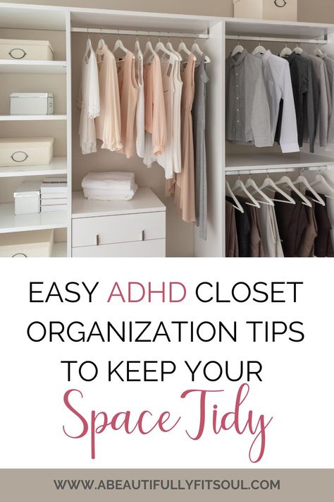 Practical Closet Organization, Tidy Closet, Easy Closet Organization, Organization Goals, Closet Organization Tips, Closet Organisation, Master Closet Organization, How To Organize Your Closet, Dresser Drawer Organization