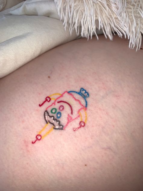 Goofy Goober Ice Cream Tattoo, Spongebob Goofy Goober Tattoo, Spongebob Ice Cream Tattoo, Goofy Goober Sundae Tattoo, Spongebob Sister Tattoos, Wow Wow Wubbzy Tattoo, Spongebob Popsicle Tattoo, Goofy Small Tattoos, Silly Goofy Tattoos