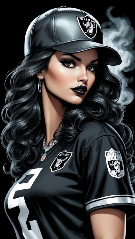 Raider Girl Gothic Disney Princesses, Raiders Stickers, Ghost Raider, Raiders Tattoos, Raiders Cheerleaders, Arte Do Hip Hop, Africa Art Design, Raiders Girl, Oakland Raiders Football