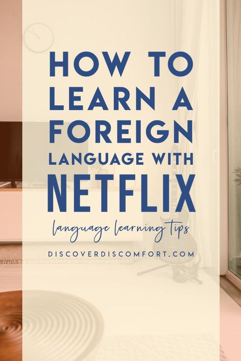 It’s fun watching a movie or TV series in a foreign language to help you study. There are a few fun ways to make the most of Netflix! We’re sharing three things that we do (on top of just watching foreign TV shows/movies and using subtitles) | learn language with netflix | how to learn a language | learning a language | language activity | language learning tips | language learning | foreign language | language skill | learning languages tips | foreign language learning | #discoverdiscomfort Skill Learning, Language Journal, Language Learning Tips, Learning A Language, Language Tips, Learning Languages Tips, Learn Language, Dictionary Words, Learn Another Language