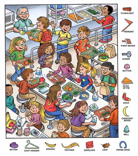 Hidden Picture Games, Find The Hidden Objects, Hidden Picture Puzzles, Picture Comprehension, Fun Classroom Activities, Picture Prompts, Kids English, Aktivitas Montessori, Hidden Pictures