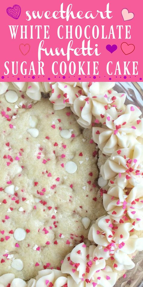 White Chocolate Cookie Cake, Cookie Cake Flavors, Valentine Cookie Cake, Strawberry Cookie Cake, Valentine’s Day Cookie Cake, Cookie Cake Decorating Ideas, Valentine Baking, Sugar Cookie Cake, Cookie Pies