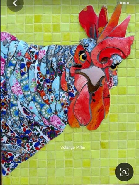 Mosaic Garden Art, Mosaic Animals, Mosaic Birds, Rooster Art, Mosaic Madness, Mosaic Stained, Mosaic Art Projects, Mosaic Tile Art, Handmade Stuff