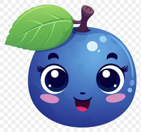 Blueberry Cute Cartoon, Blueberry Cartoon, Blueberry Clipart, Cute Blueberry, Cute Elephant Cartoon, Elephant Cartoon, Fruit Cartoon, Birthday Gifts For Boyfriend Diy, Blueberry Fruit