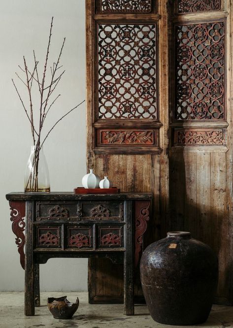 Modern Chinese Interior, Chinese Interior Design, Chinese Style Interior, Asian Inspired Decor, Asian Interior Design, Chinese House, Chinese Interior, Asian Interior, Asian Furniture