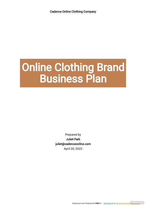 Online Clothing Brand Business Plan Template Clothing Brand Business Plan, Clothing Brand Business, Business Plan Format, Making A Business Plan, Online Business Plan, Business Plan Template Free, Creating Goals, Opening A Business, Sales Strategy