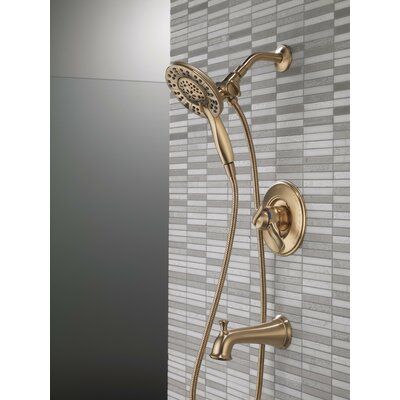 Shower Together, Adjustable Shower Head, Dual Shower Heads, Tub Cleaner, Shower Faucet Sets, Shower Niche, Tub Spout, Delta Faucets, Champagne Bronze