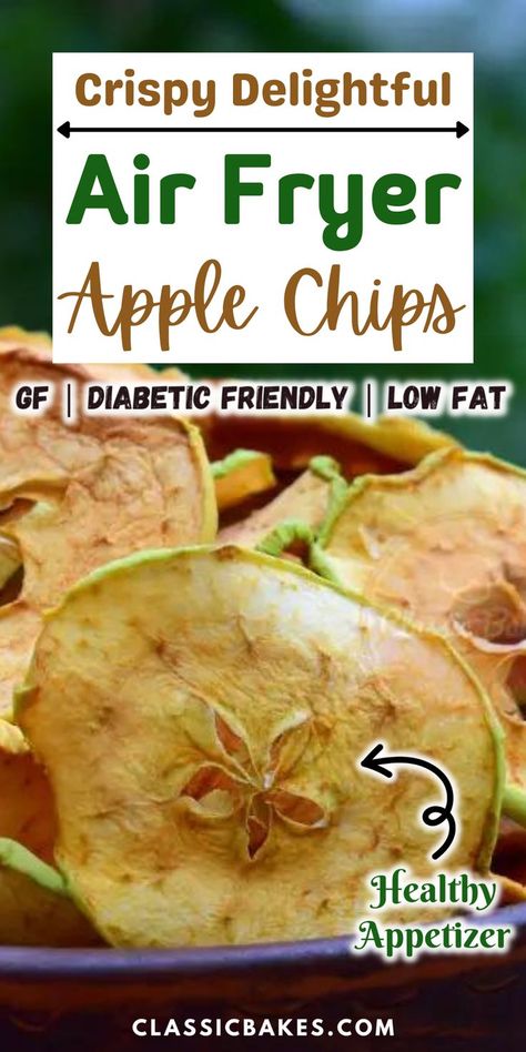 Granny Smith Apples Recipes, Air Fryer Apple Chips, Apple Chips Recipe, Nutritious Desserts, Apple Chips, Gluten Free Recipes For Breakfast, Healthy Gluten Free Recipes, Chips Recipe, Best Vegan Recipes