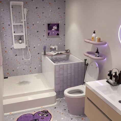 Anime Bathroom, Toilet And Bathroom Design, Bilik Air, Washbasin Design, Interior Design Your Home, Washroom Design, Dream Apartment Decor, Home Decor Idea, Home Decor Crate