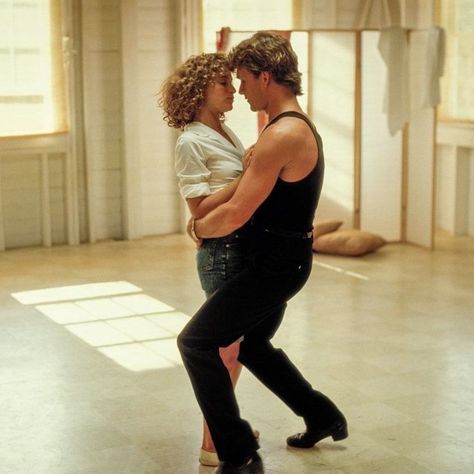 patrick swayze and jennifer grey as johnny castle and frances ‘baby’ houseman in dirty dancing, 1987. Baby Dirty Dancing, Patrick Swayze Dirty Dancing, Dirty Dancing Movie, 1980s Movies, Jennifer Grey, Dance Movies, Dancing Baby, Patrick Swayze, Dress Up Day