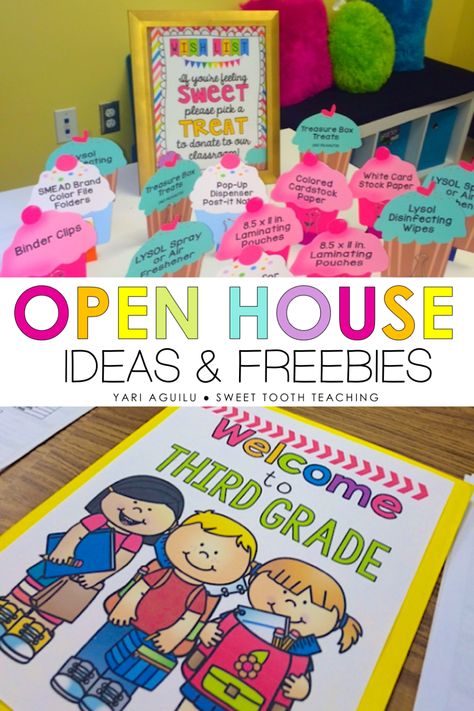 Back To School Night Giving Tree, Back To School Wishlist Ideas, Free Open House Printables, Parent Gifts From Teachers Open House, Open House Wish List Display, Open House Folders For Parents, Preschool Open House Ideas For Teachers Free Printable, Teacher Wish List Ideas Open House, New Student Welcome Mid Year