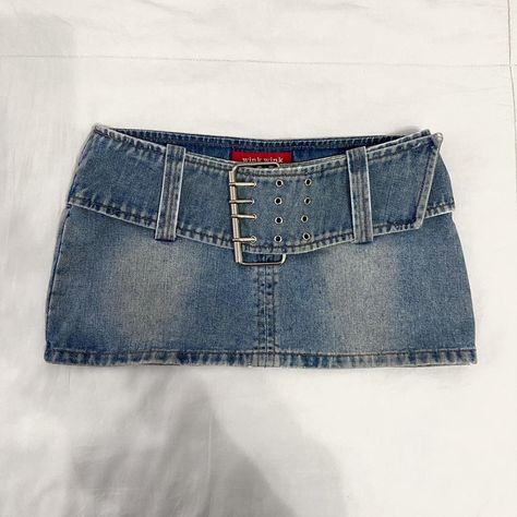 Japanese brand denim micro mini skirt. The OG 2000s... - Depop 2000s Denim Skirt, 2000s Mini Skirt, 2000s Denim, Denim Micro Mini Skirt, Rok Denim, Y2k Mini Skirt, Long Party Dress, Fest Outfits, Denim Skirt Outfits